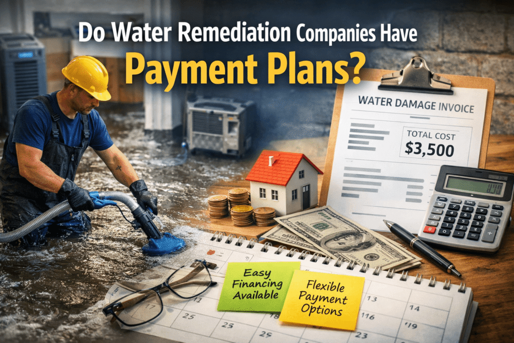 Water Remediation Companies Have Payment Plans