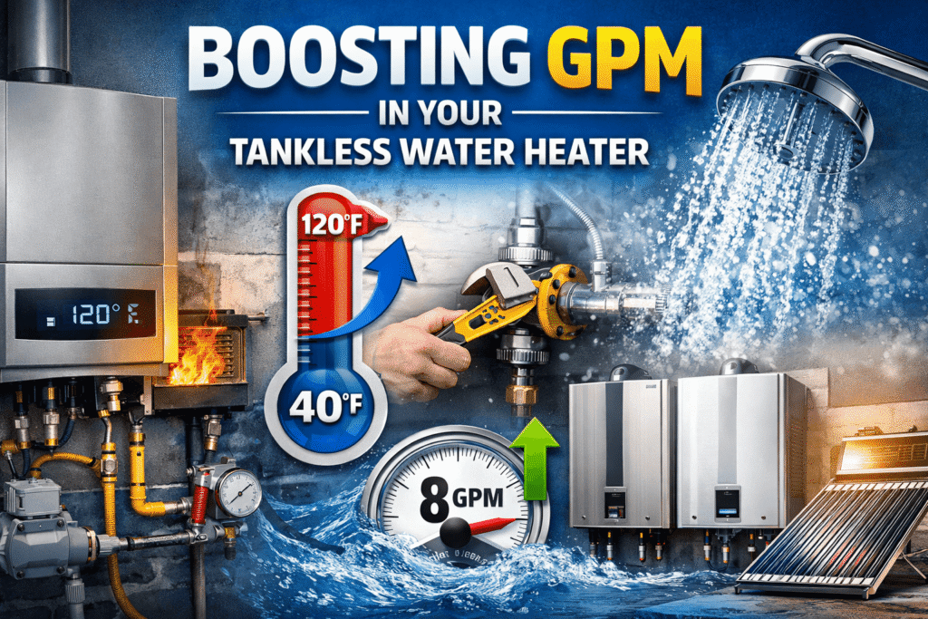 How Can a Tankless Water Heater Pump More GPM?