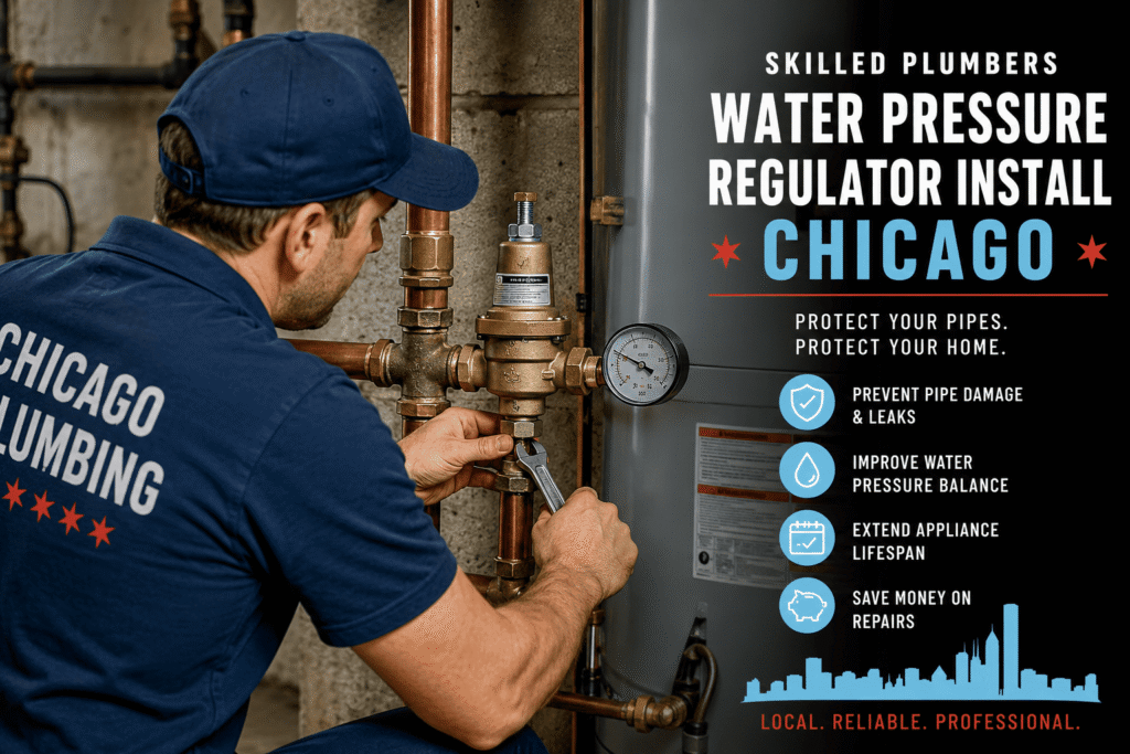 Skilled Plumbers for Water Pressure Regulator Installation in Chicago