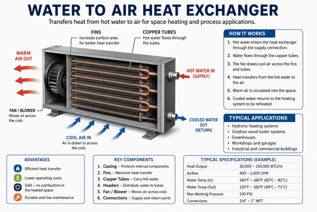water to air heat exchanger
