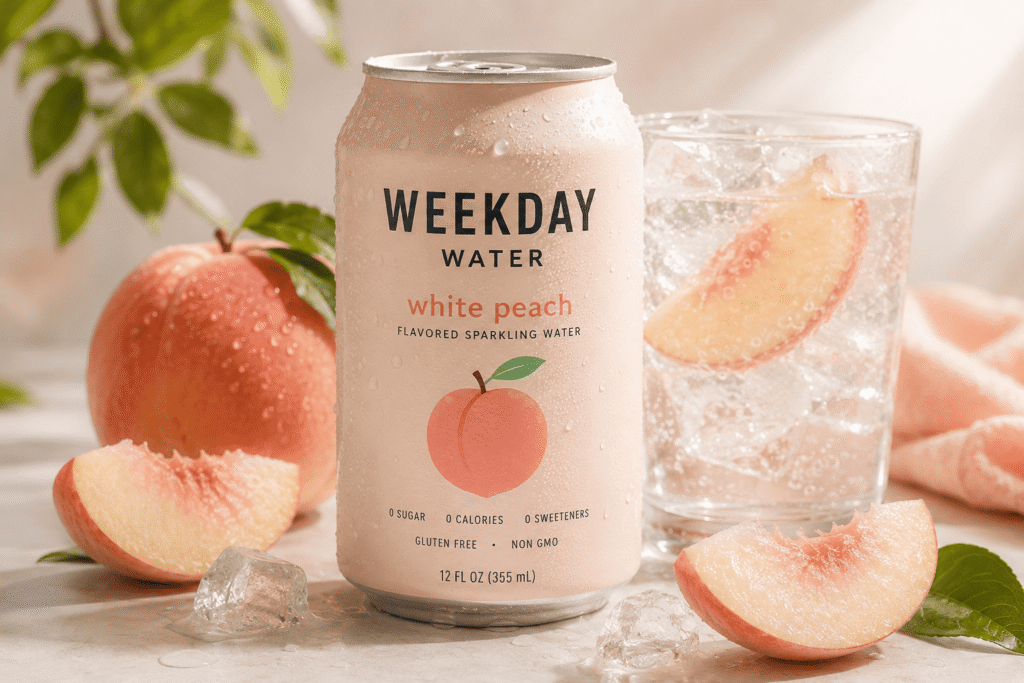 weekday water white peach