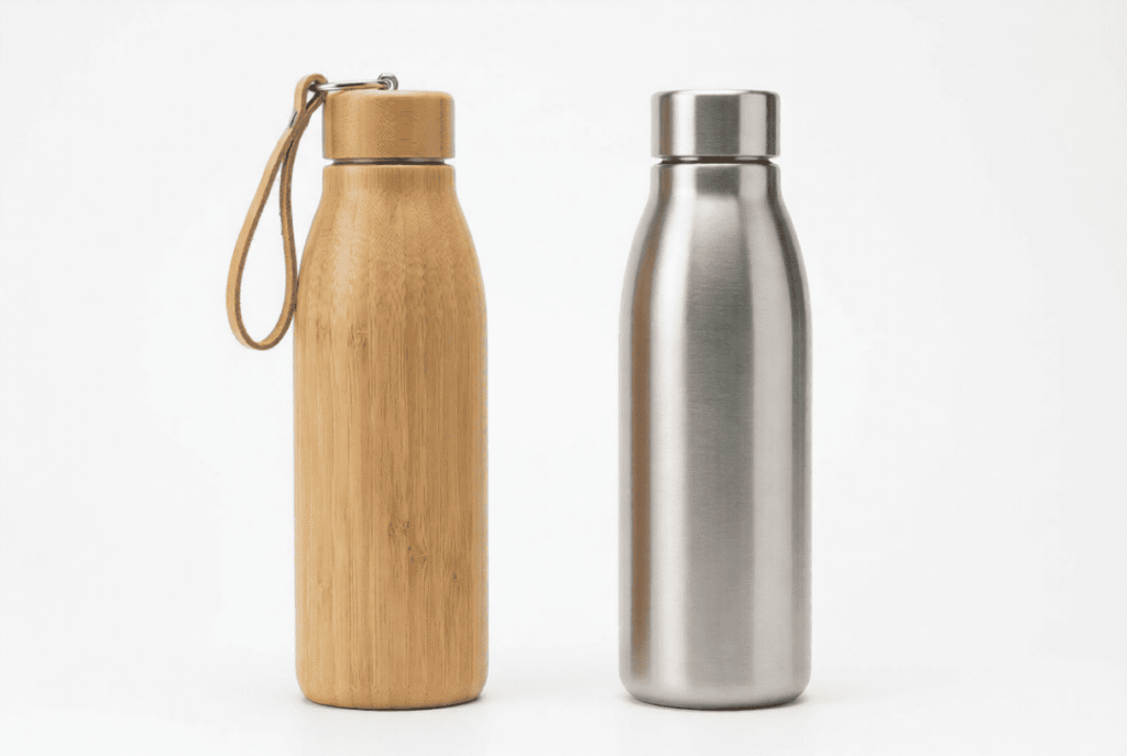 Bamboo Water Bottles vs Steal