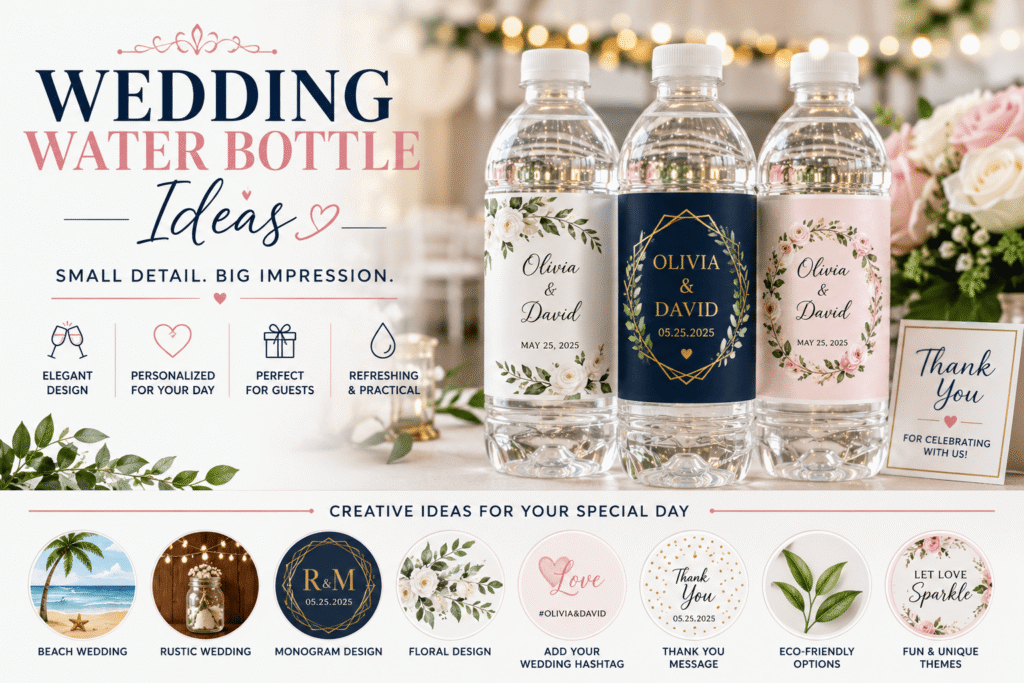 Wedding Water Bottle Ideas