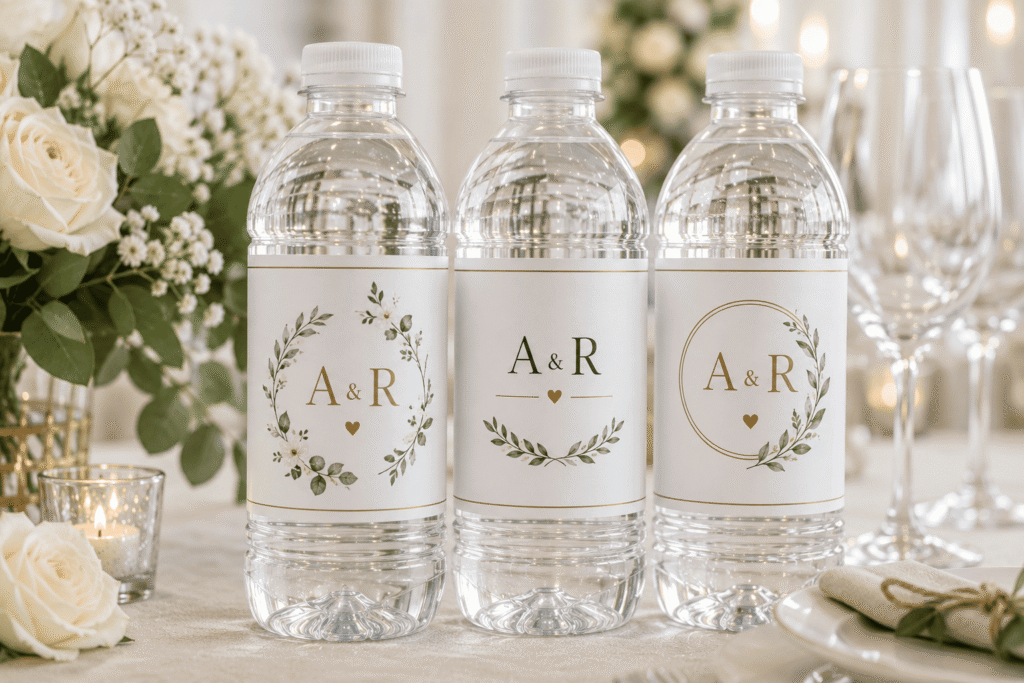 Wedding Water Bottle Ideas